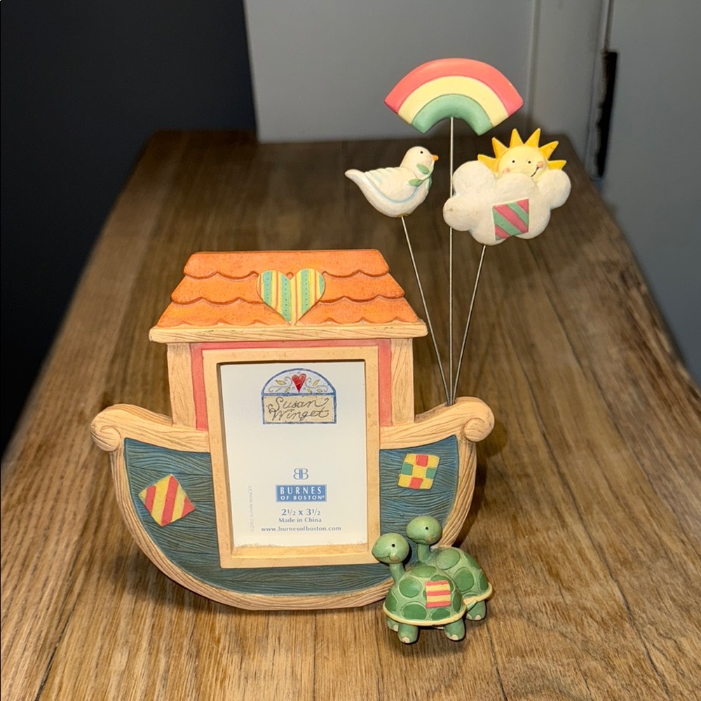 Burnes of Boston Noah's Ark Frame - Orange and Green